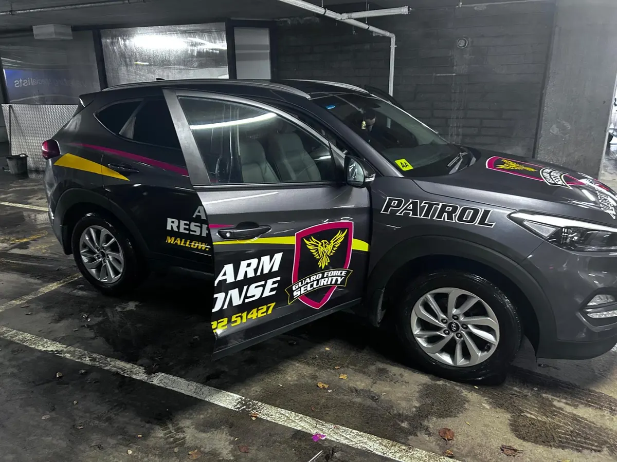 Guard Force Security marked patrol vehicle with Patrol and Alarm Response livery